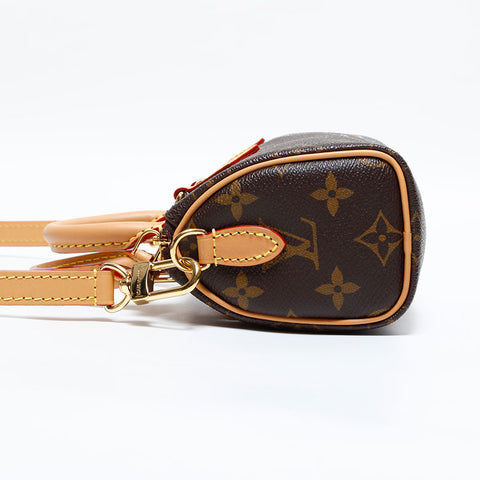 LOUIS VUITTON 2023 Monogram Vivienne Nano Speedy Handbag Brown WS22749