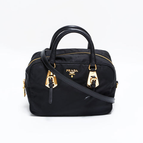 プラダ PRADA ナイロン ハンドバッグ ブラック WS22751