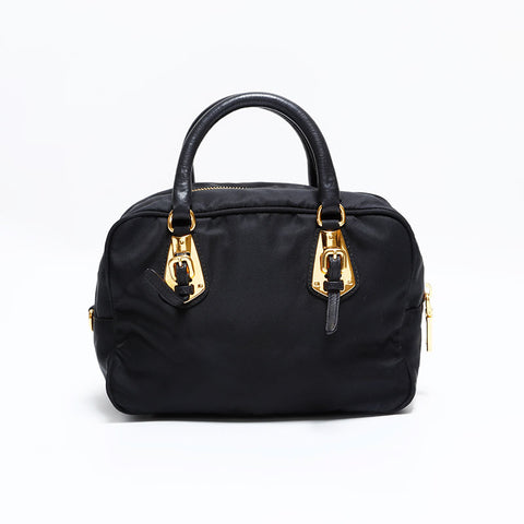 プラダ PRADA ナイロン ハンドバッグ ブラック WS22751
