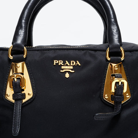 プラダ PRADA ナイロン ハンドバッグ ブラック WS22751