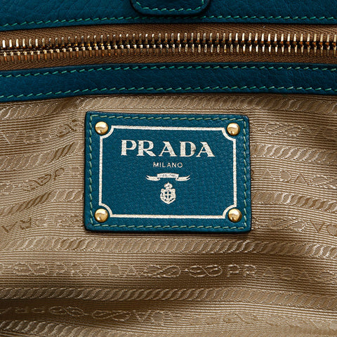 プラダ PRADA 2way レザー トートバッグ グリーン WS22752