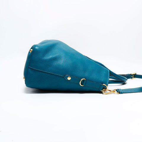 PRADA 2way leather Tote Bag green WS22752