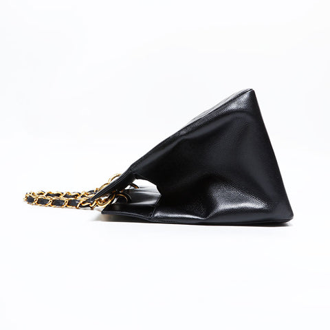 CHANEL No. 5 1997-1999 Matelasse Caviar COCO Mark GST Tote Bag black WS22756