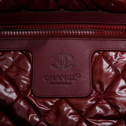 シャネル CHANEL 13番台 2009-2010 ナイロン コココクーン トートバッグ ブラック WS22759