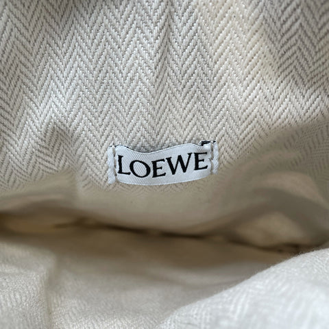 ロエベ LOEWE ショルダーバッグ コットン アイボリー×ブラウン WS2275