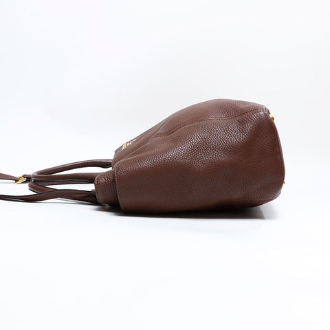 プラダ PRADA レザー トートバッグ ブラウン WS22760