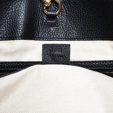 グッチ GUCCI レザー ソーホー タッセル トートバッグ ブラック WS22761