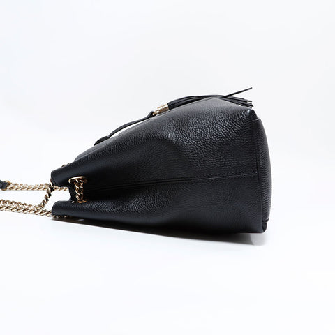 グッチ GUCCI レザー ソーホー タッセル トートバッグ ブラック WS22761