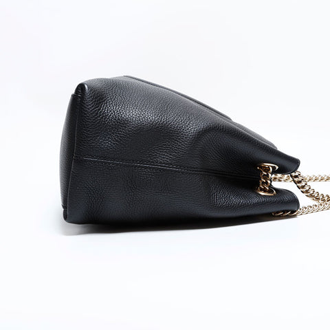 グッチ GUCCI レザー ソーホー タッセル トートバッグ ブラック WS22761