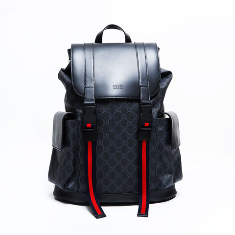 グッチ GUCCI GGスプリーム PVC ラージ リュック・デイパック ブラック WS22762