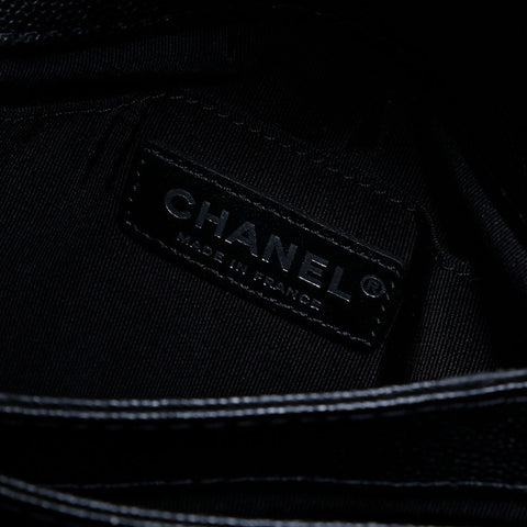 シャネル CHANEL 25番台 2018 キャビアスキン マトラッセ ミニ ショルダーバッグ ブラック WS22765