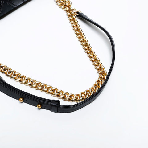 シャネル CHANEL 22番台 2016-2017 ボーイ シェブロン ショルダーバッグ ブラック WS22767