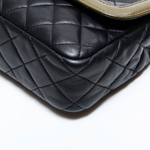 シャネル CHANEL 23番台 2016-2017 ミニ マトラッセ カーキ ラムスキン ショルダーバッグ ブラック WS22768