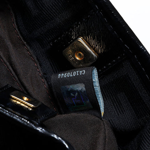 フェンディ FENDI ズッカ キャンバス ハンドバッグ ブラック WS22769