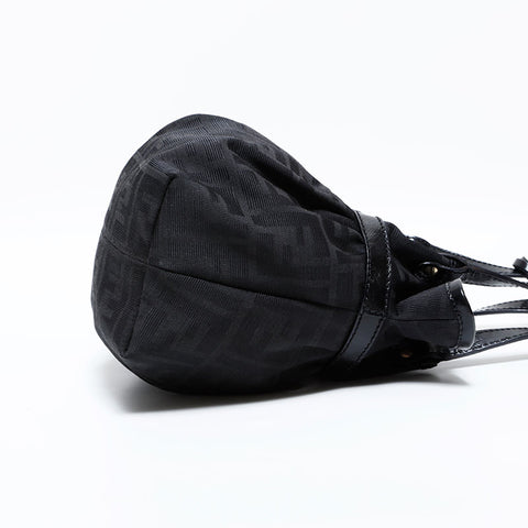 フェンディ FENDI ズッカ キャンバス ハンドバッグ ブラック WS22769