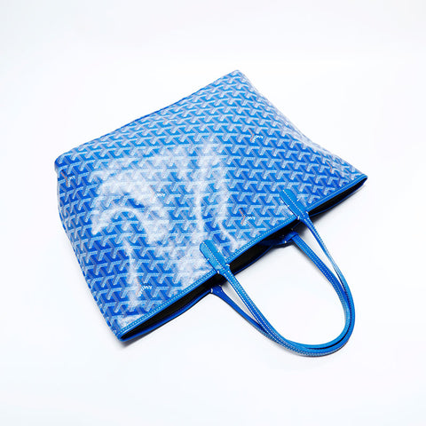 ゴヤール GOYARD サンルイ トートバッグ ブルー WS22773