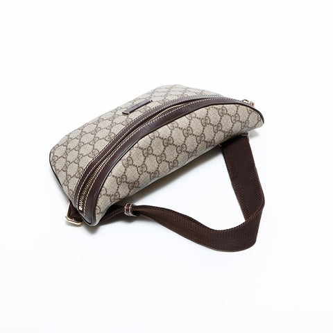 グッチ GUCCI GGスプリーム PVC ウエストバッグ ブラウン WS22774