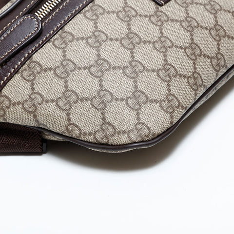 グッチ GUCCI GGスプリーム PVC ウエストバッグ ブラウン WS22774