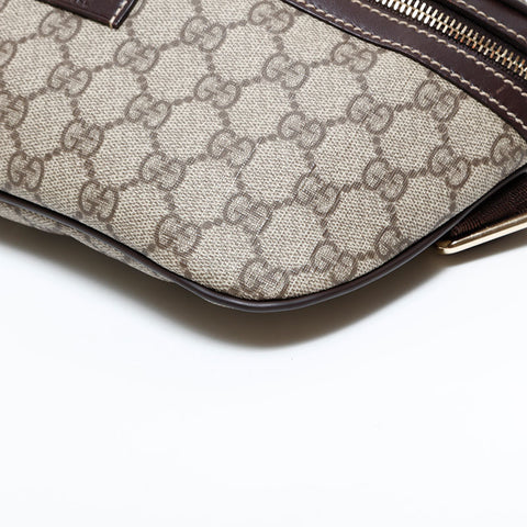 グッチ GUCCI GGスプリーム PVC ウエストバッグ ブラウン WS22774