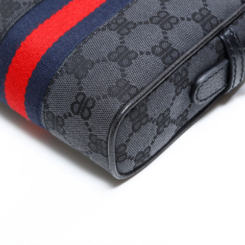 バレンシアガ BALENCIAGA ×GUCCI コラボ ザ ハッカー プロジェクト ショルダーバッグ ブラック WS22778