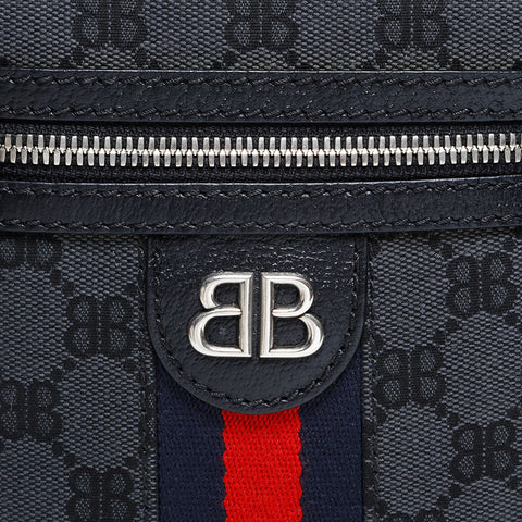 バレンシアガ BALENCIAGA ×GUCCI コラボ ザ ハッカー プロジェクト ショルダーバッグ ブラック WS22778