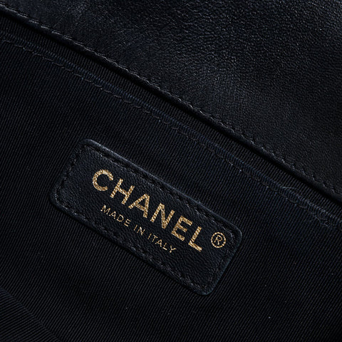 シャネル CHANEL 24番台 2017-2018 シェブロン キャンバス ミニ ボーイ ショルダーバッグ ネイビー WS22784