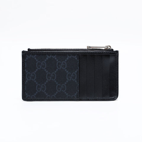 グッチ GUCCI PVC GG スプリーム コインケース付き カードケース ブラック WS22786