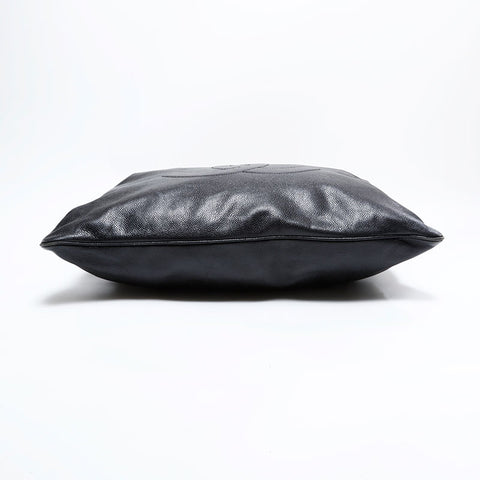 CHANEL No. 3 1994-1999 COCO Mark Caviar Chain Shoulder Bag black WS22787