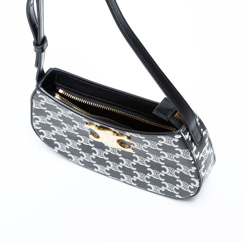 セリーヌ CELINE ミディアム ティリー トリオンフ ショルダーバッグ ブラック WS22790