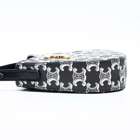 CELINE Medium Tilly Triomphe Shoulder Bag black WS22790