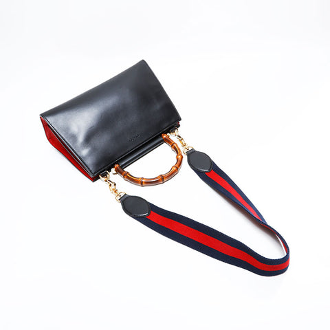 グッチ GUCCI ニムフェア レザー サッチェルバッグ S ショルダーバッグ ブラック WS22791
