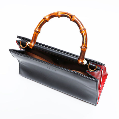 グッチ GUCCI ニムフェア レザー サッチェルバッグ S ショルダーバッグ ブラック WS22791