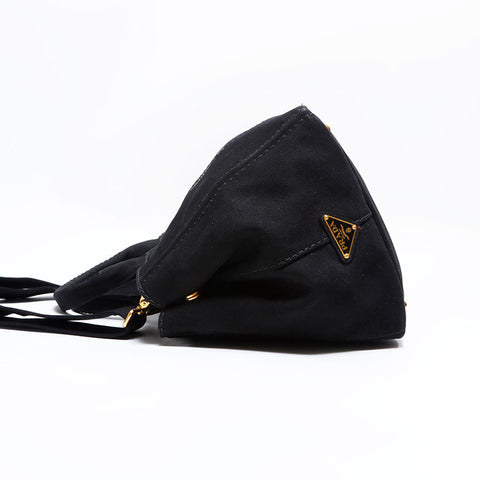 プラダ PRADA カナパ キャンバス 2way M ショルダーバッグ ブラック WS22792