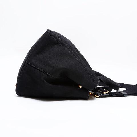 PRADA Canapa Canvas 2way M Shoulder Bag black WS22792