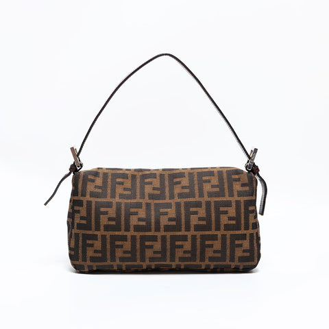 フェンディ FENDI ズッカ マンマバケット ショルダーバッグ ブラウン WS22793