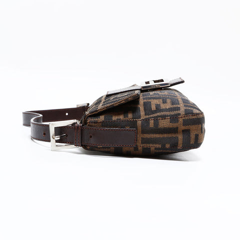 フェンディ FENDI ズッカ マンマバケット ショルダーバッグ ブラウン WS22793