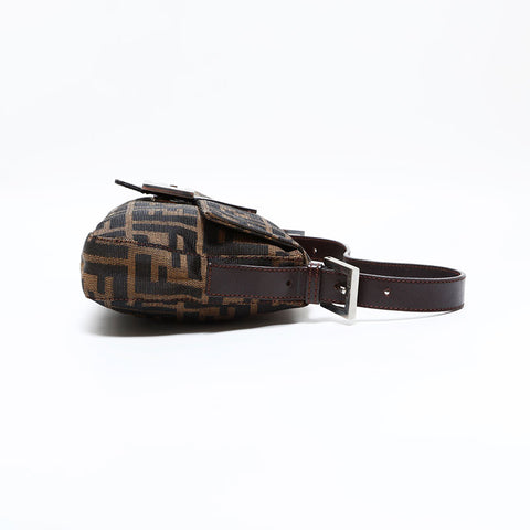 フェンディ FENDI ズッカ マンマバケット ショルダーバッグ ブラウン WS22793