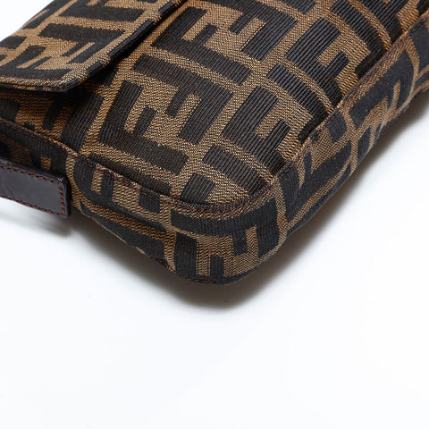 フェンディ FENDI ズッカ マンマバケット ショルダーバッグ ブラウン WS22793