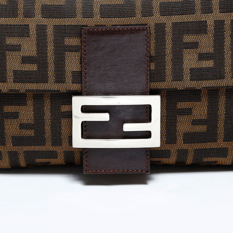 フェンディ FENDI ズッカ マンマバケット ショルダーバッグ ブラウン WS22793