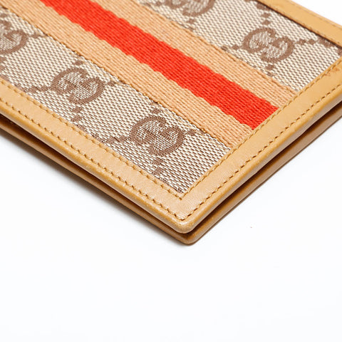 GUCCI GG canvas Bifold Wallet Brown WS22797