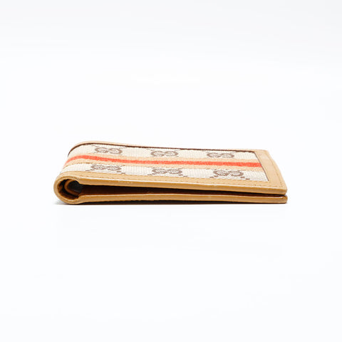 GUCCI GG canvas Bifold Wallet Brown WS22797