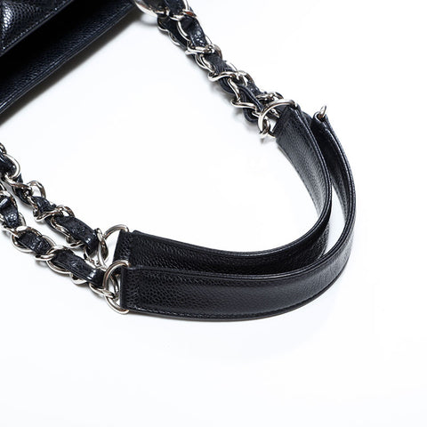 CHANEL GST Caviar No. 14 2010-2011 COCO Mark Chain Tote Shoulder Bag black WS22798