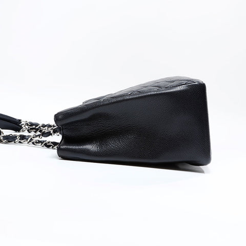 シャネル CHANEL GST キャビア 14番台 2010-2011 ココマーク チェーン トート ショルダーバッグ ブラック WS22798