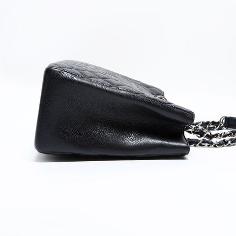 シャネル CHANEL GST キャビア 14番台 2010-2011 ココマーク チェーン トート ショルダーバッグ ブラック WS22798
