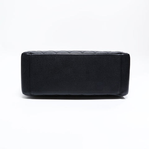 シャネル CHANEL GST キャビア 14番台 2010-2011 ココマーク チェーン トート ショルダーバッグ ブラック WS22798