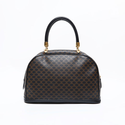 セリーヌ CELINE マカダム PVC ハンドバッグ ブラック WS22799