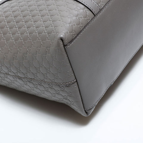 グッチ GUCCI マイクロ GG シマ レザー 2way ハンドバッグ グレー WS22800