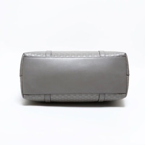 グッチ GUCCI マイクロ GG シマ レザー 2way ハンドバッグ グレー WS22800
