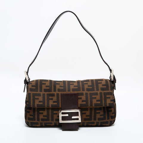 フェンディ FENDI マンマバケット ズッカ キャンバス ショルダーバッグ ブラウン WS22802