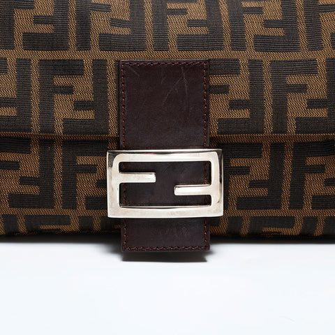 フェンディ FENDI マンマバケット ズッカ キャンバス ショルダーバッグ ブラウン WS22802